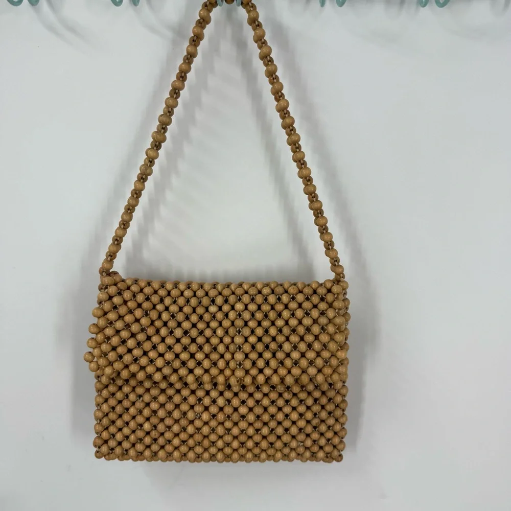 Gaymode vintage wood bead 60s/70s Shoulder Bag